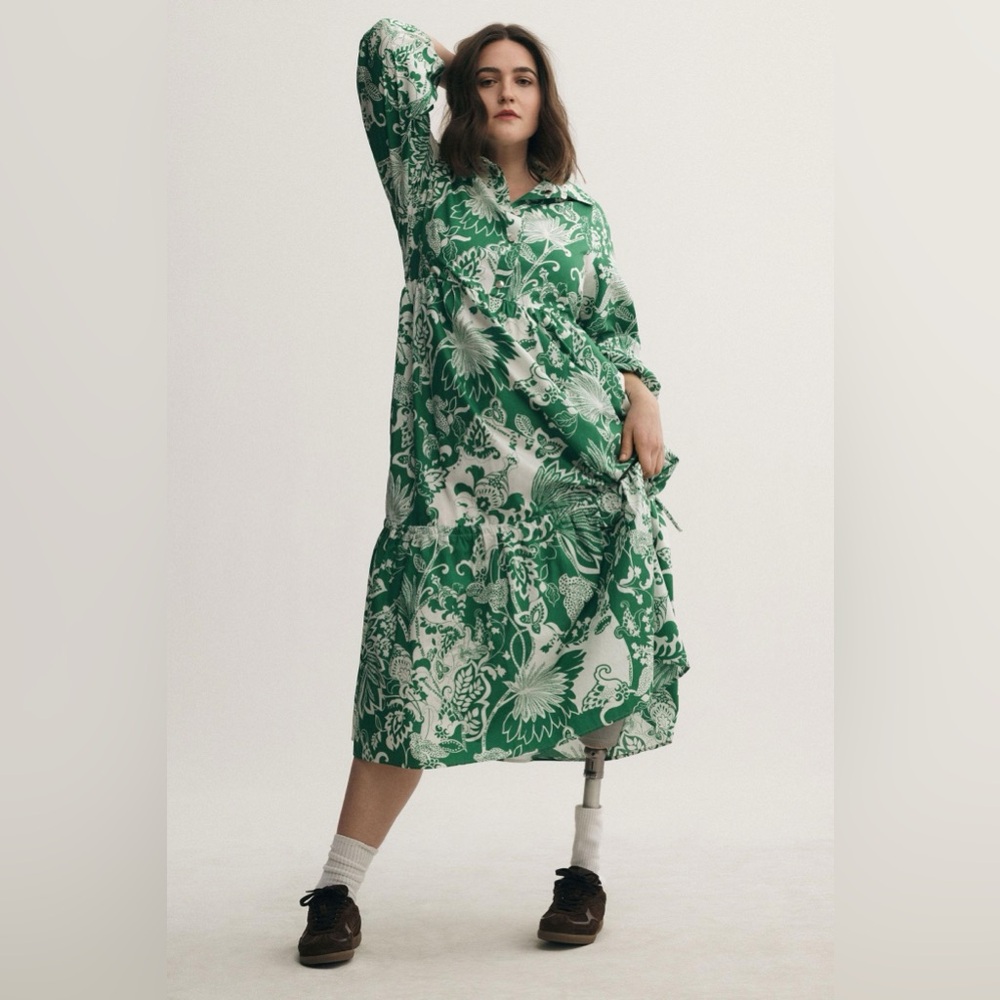 NWT green Anthropologie Bettina dress in an XL by Maeve.